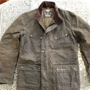 barbour waxed field jacket